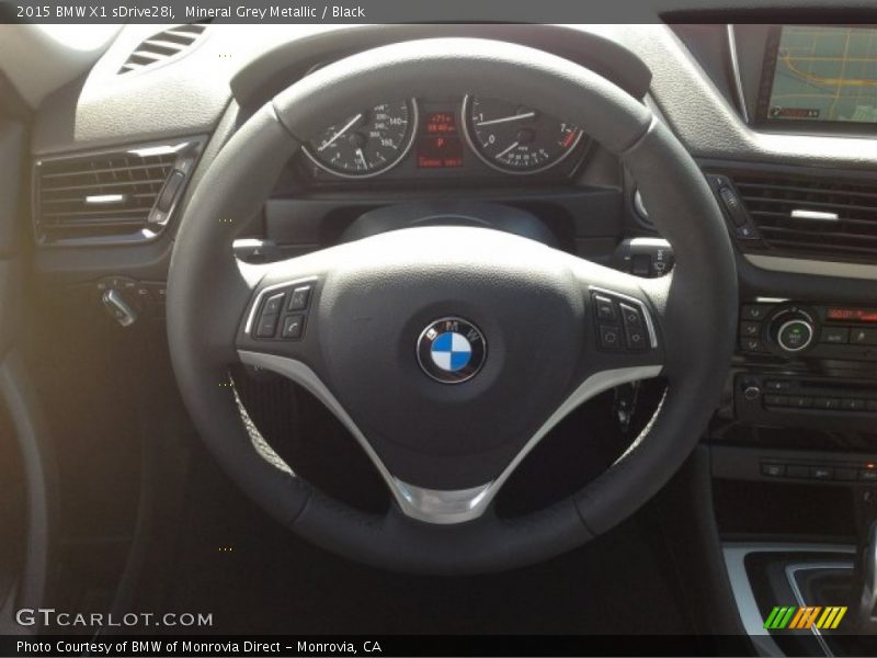 Mineral Grey Metallic / Black 2015 BMW X1 sDrive28i
