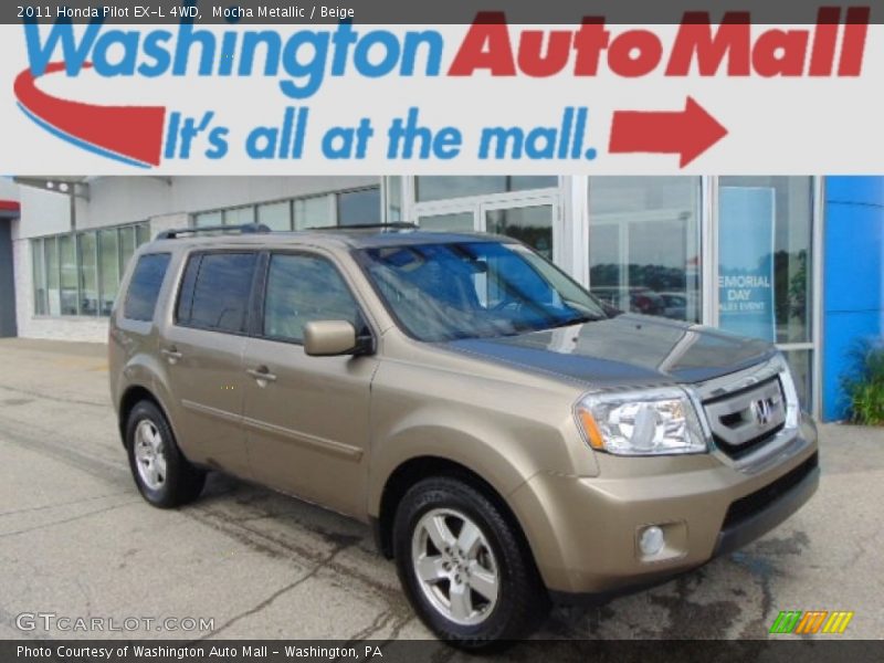 Mocha Metallic / Beige 2011 Honda Pilot EX-L 4WD