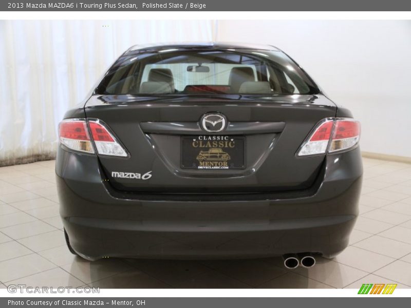 Polished Slate / Beige 2013 Mazda MAZDA6 i Touring Plus Sedan