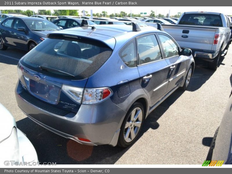 Marine Blue Pearl / Carbon Black 2011 Subaru Impreza Outback Sport Wagon