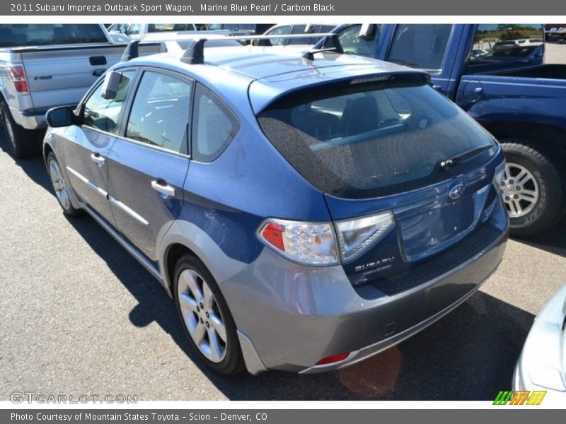 Marine Blue Pearl / Carbon Black 2011 Subaru Impreza Outback Sport Wagon
