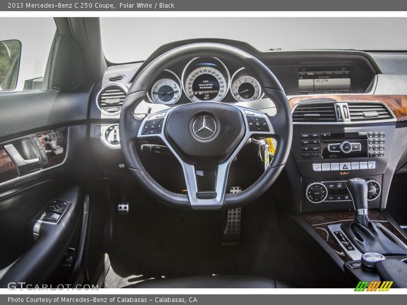 Polar White / Black 2013 Mercedes-Benz C 250 Coupe