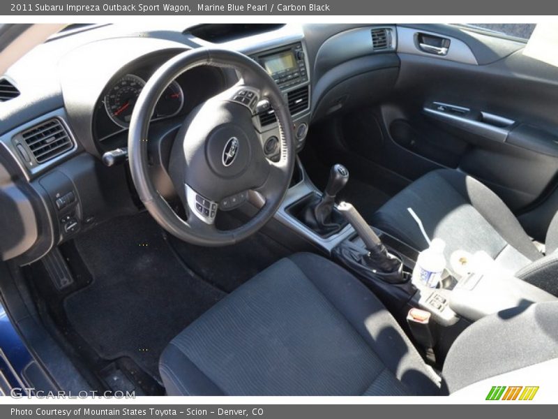 Marine Blue Pearl / Carbon Black 2011 Subaru Impreza Outback Sport Wagon