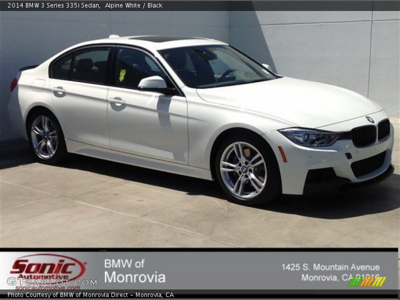 Alpine White / Black 2014 BMW 3 Series 335i Sedan