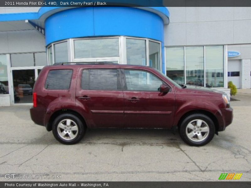 Dark Cherry Pearl / Black 2011 Honda Pilot EX-L 4WD