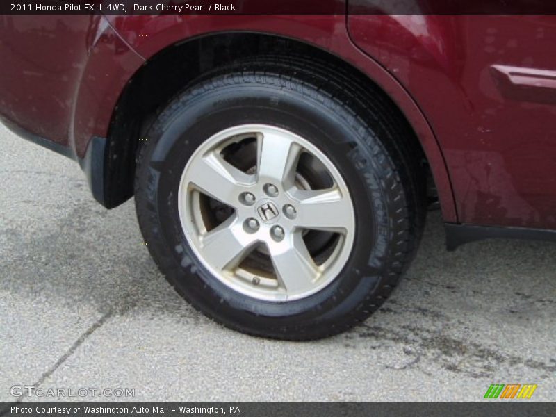 Dark Cherry Pearl / Black 2011 Honda Pilot EX-L 4WD