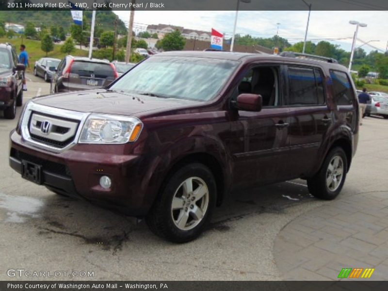 Dark Cherry Pearl / Black 2011 Honda Pilot EX-L 4WD