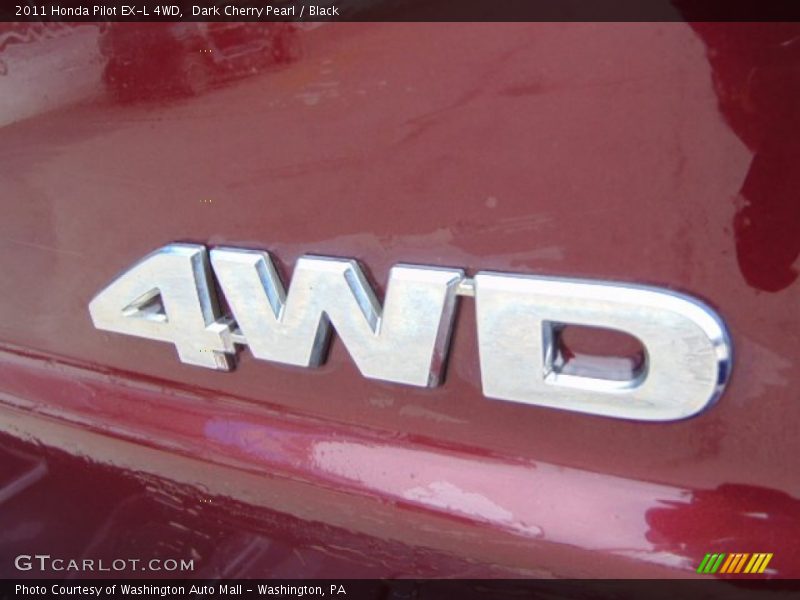 Dark Cherry Pearl / Black 2011 Honda Pilot EX-L 4WD