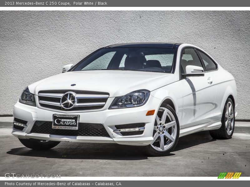 Polar White / Black 2013 Mercedes-Benz C 250 Coupe