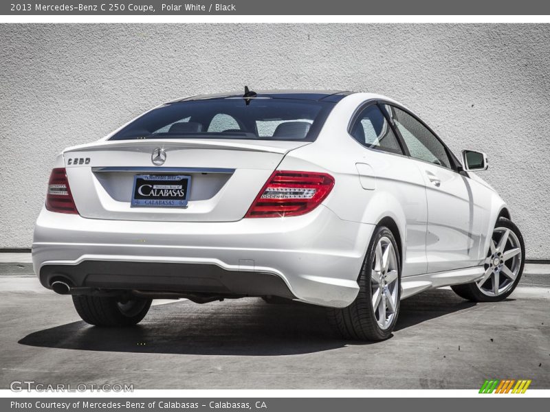 Polar White / Black 2013 Mercedes-Benz C 250 Coupe