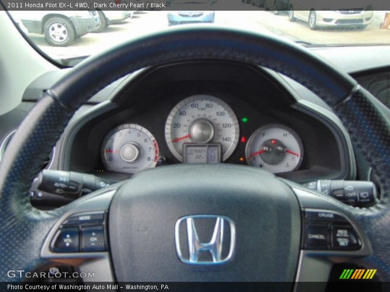 Dark Cherry Pearl / Black 2011 Honda Pilot EX-L 4WD