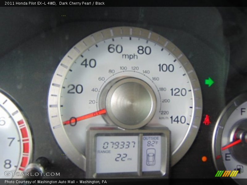 Dark Cherry Pearl / Black 2011 Honda Pilot EX-L 4WD