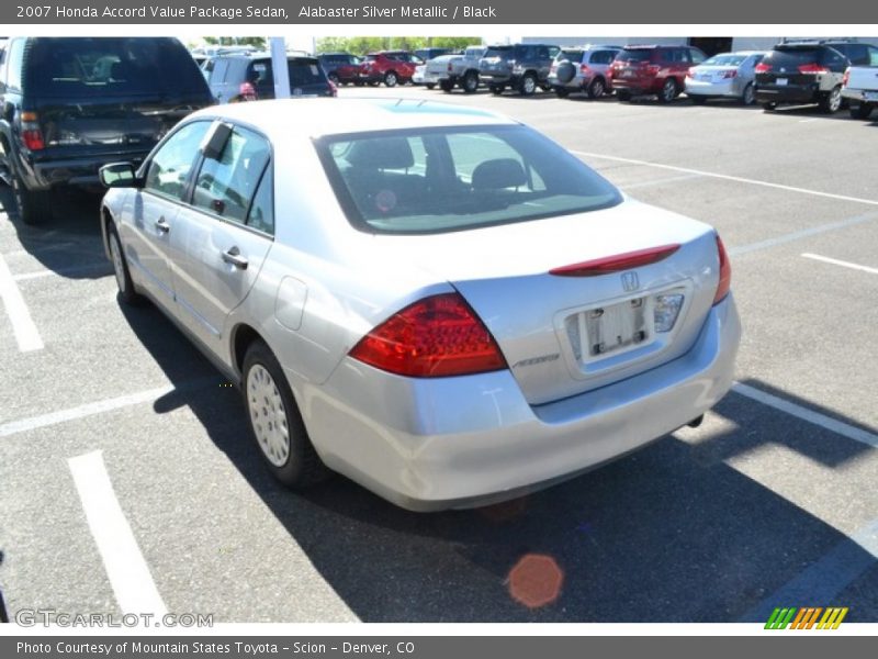 Alabaster Silver Metallic / Black 2007 Honda Accord Value Package Sedan