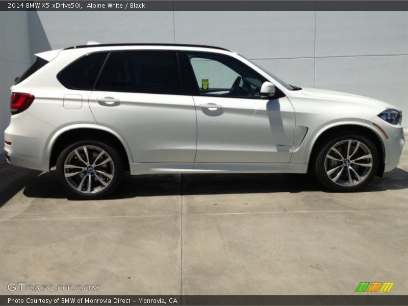Alpine White / Black 2014 BMW X5 xDrive50i