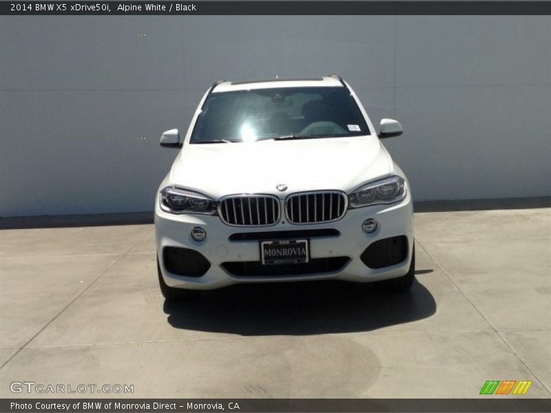 Alpine White / Black 2014 BMW X5 xDrive50i