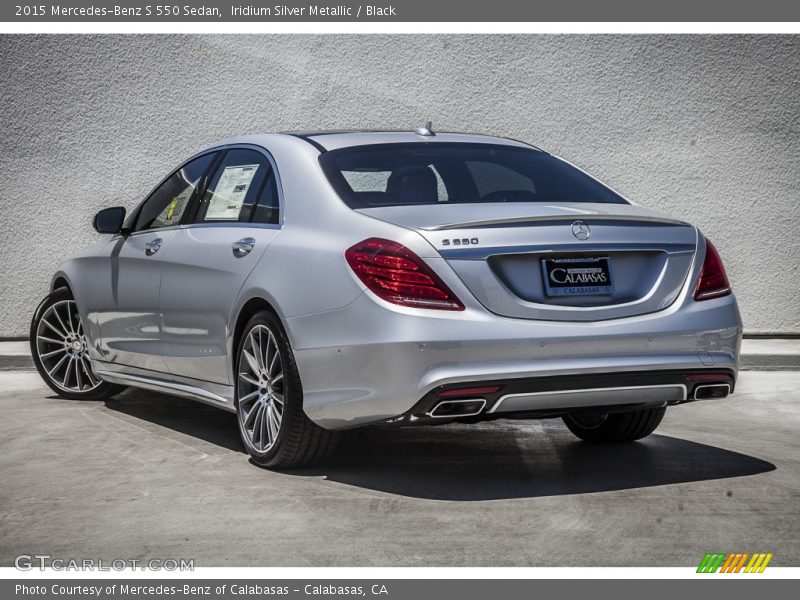 Iridium Silver Metallic / Black 2015 Mercedes-Benz S 550 Sedan