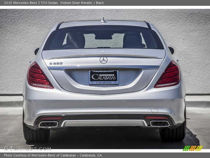 Iridium Silver Metallic / Black 2015 Mercedes-Benz S 550 Sedan