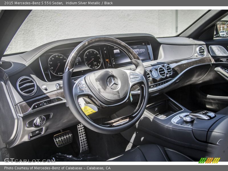 Iridium Silver Metallic / Black 2015 Mercedes-Benz S 550 Sedan