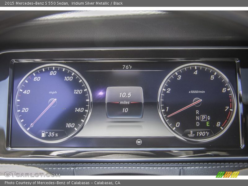 Iridium Silver Metallic / Black 2015 Mercedes-Benz S 550 Sedan