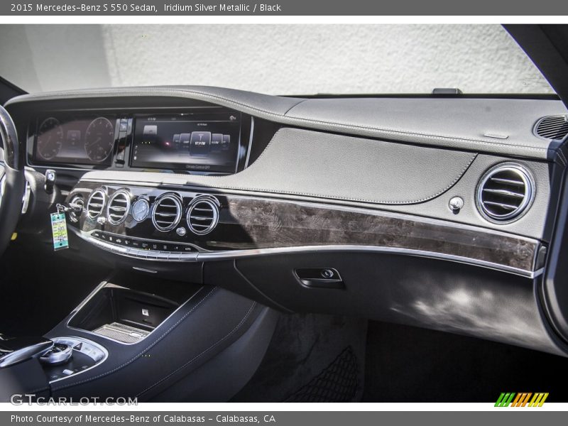 Iridium Silver Metallic / Black 2015 Mercedes-Benz S 550 Sedan