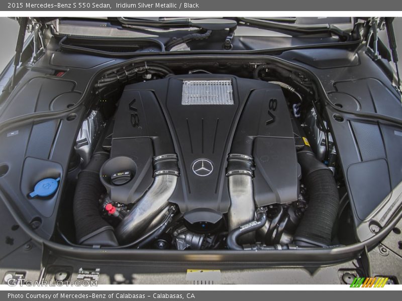 Iridium Silver Metallic / Black 2015 Mercedes-Benz S 550 Sedan