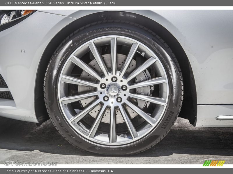 Iridium Silver Metallic / Black 2015 Mercedes-Benz S 550 Sedan