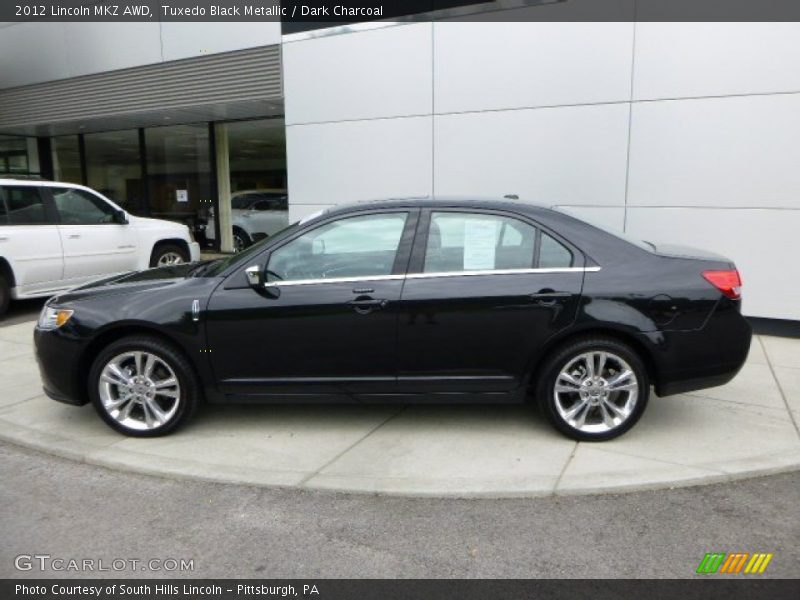 Tuxedo Black Metallic / Dark Charcoal 2012 Lincoln MKZ AWD