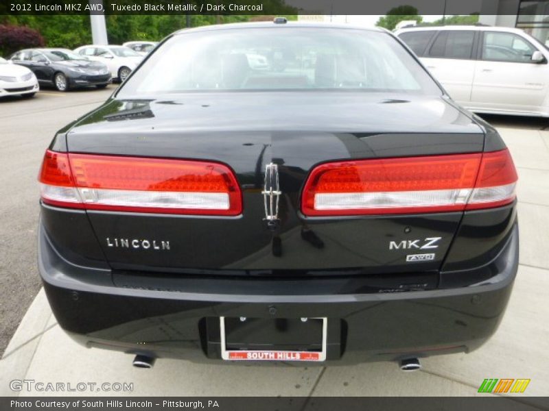 Tuxedo Black Metallic / Dark Charcoal 2012 Lincoln MKZ AWD