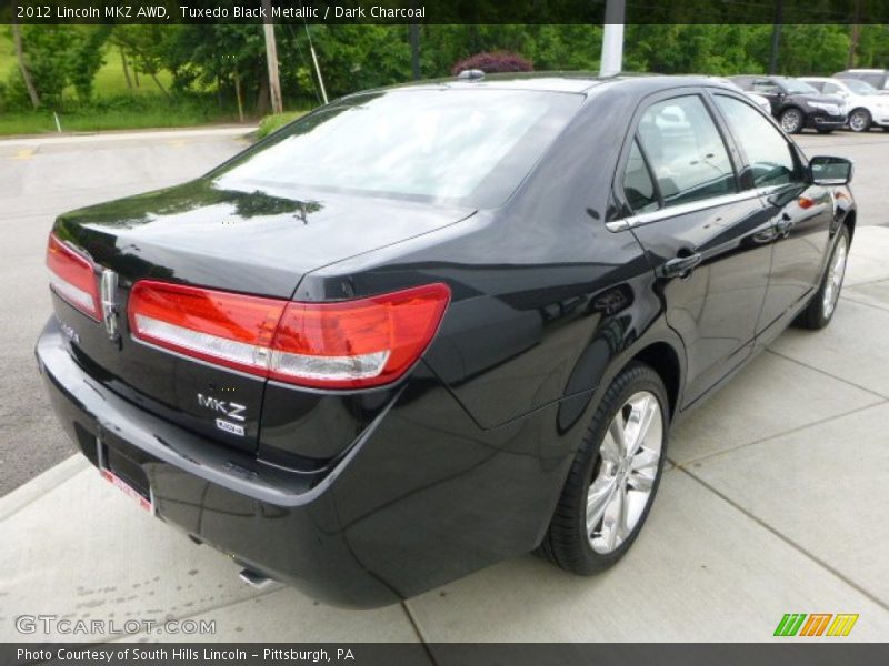 Tuxedo Black Metallic / Dark Charcoal 2012 Lincoln MKZ AWD