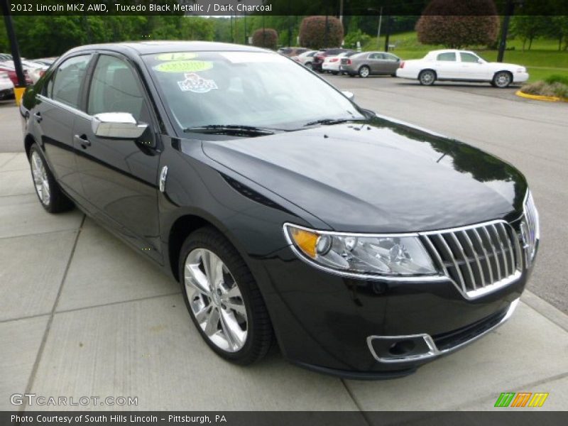 Tuxedo Black Metallic / Dark Charcoal 2012 Lincoln MKZ AWD