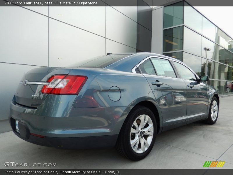 Steel Blue Metallic / Light Stone 2010 Ford Taurus SEL