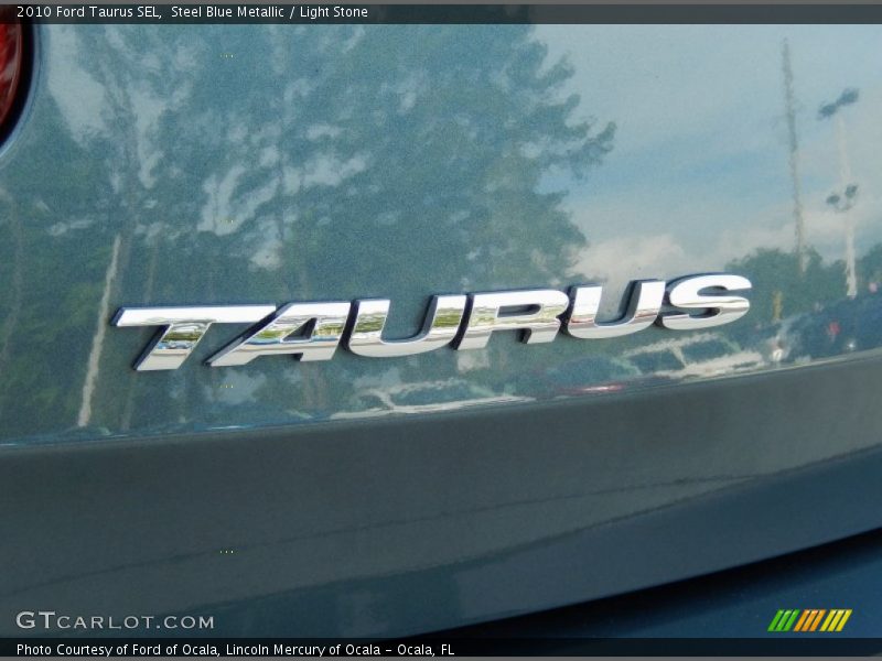 Steel Blue Metallic / Light Stone 2010 Ford Taurus SEL
