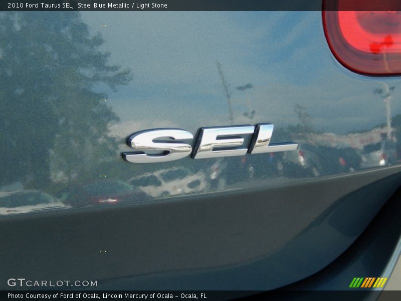 Steel Blue Metallic / Light Stone 2010 Ford Taurus SEL