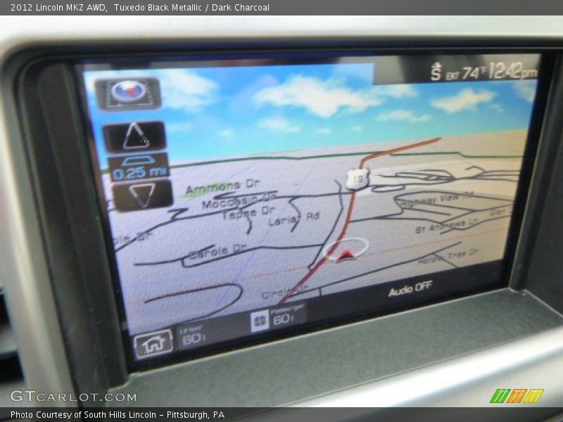 Tuxedo Black Metallic / Dark Charcoal 2012 Lincoln MKZ AWD