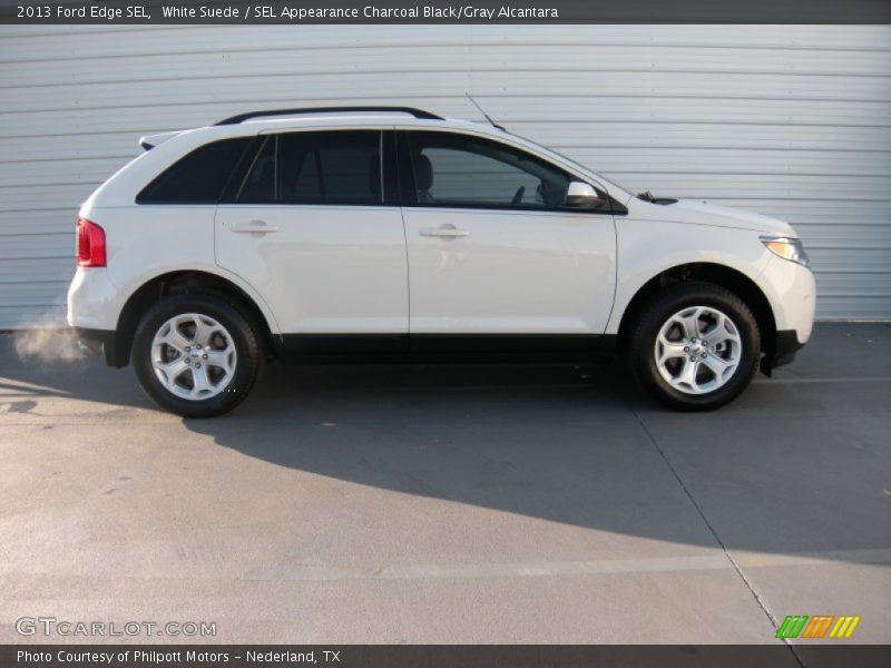 White Suede / SEL Appearance Charcoal Black/Gray Alcantara 2013 Ford Edge SEL