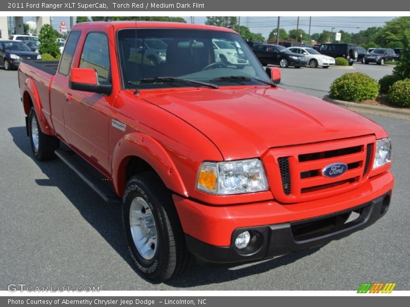 Torch Red / Medium Dark Flint 2011 Ford Ranger XLT SuperCab