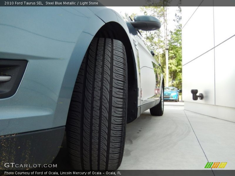 Steel Blue Metallic / Light Stone 2010 Ford Taurus SEL