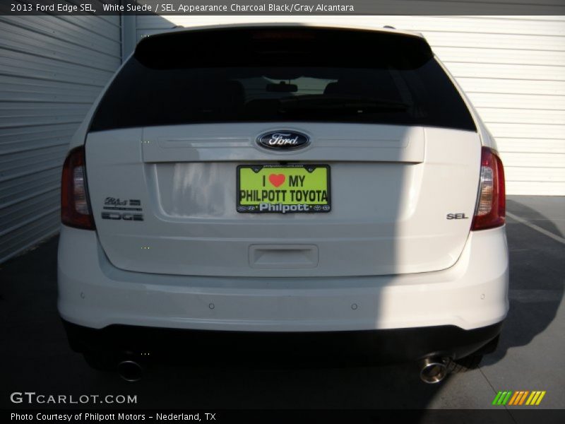 White Suede / SEL Appearance Charcoal Black/Gray Alcantara 2013 Ford Edge SEL