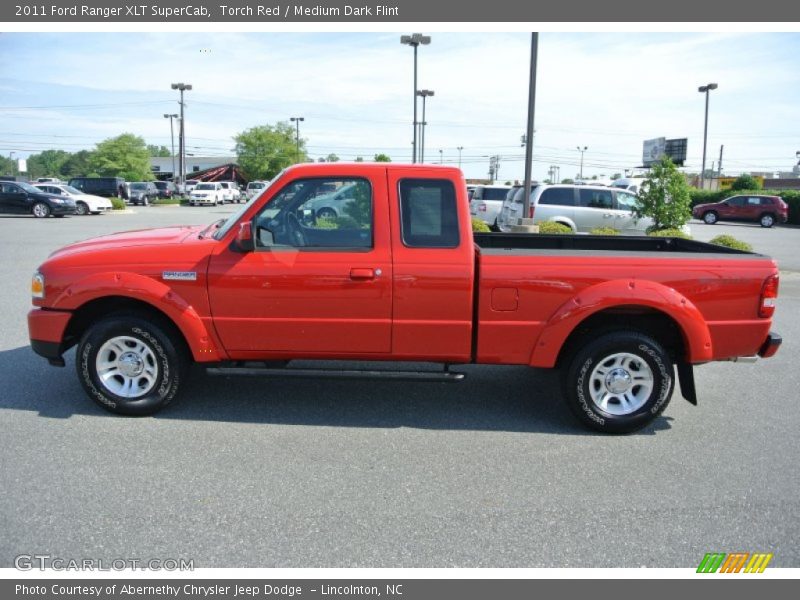 Torch Red / Medium Dark Flint 2011 Ford Ranger XLT SuperCab