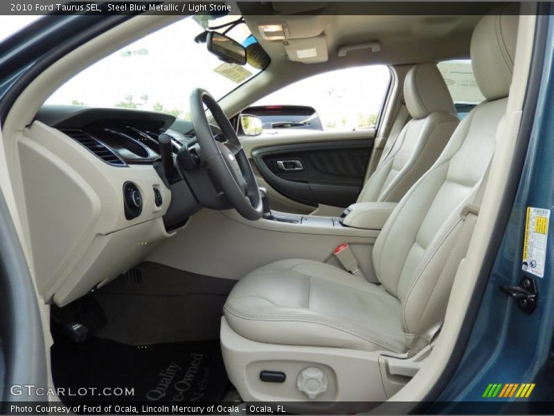 Steel Blue Metallic / Light Stone 2010 Ford Taurus SEL