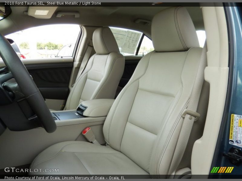 Steel Blue Metallic / Light Stone 2010 Ford Taurus SEL