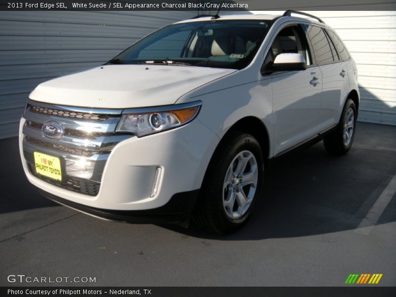 White Suede / SEL Appearance Charcoal Black/Gray Alcantara 2013 Ford Edge SEL