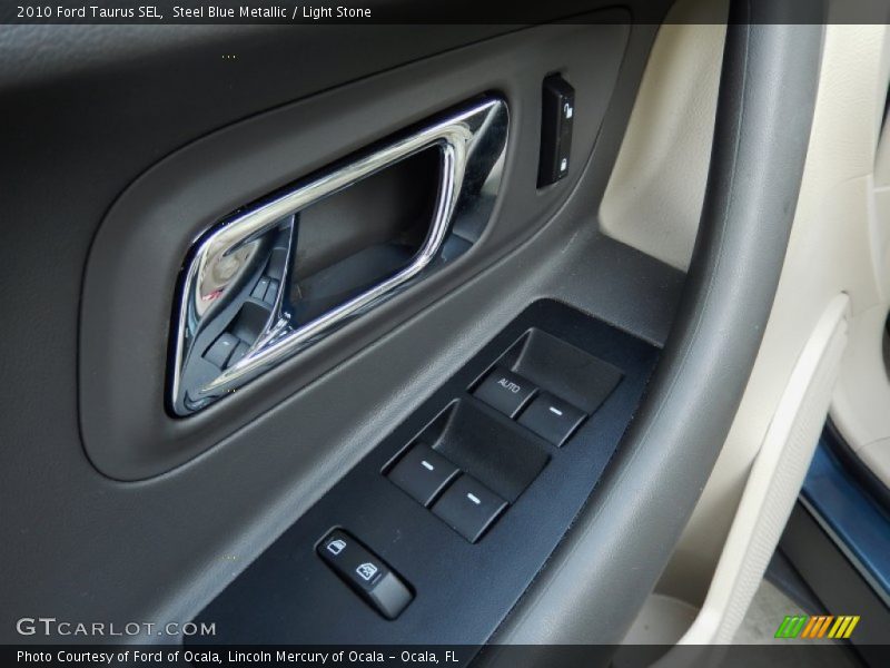 Steel Blue Metallic / Light Stone 2010 Ford Taurus SEL