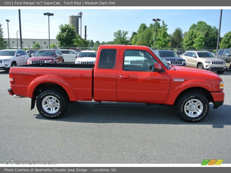 Torch Red / Medium Dark Flint 2011 Ford Ranger XLT SuperCab