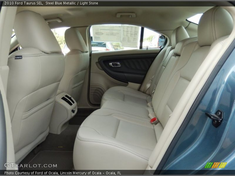 Steel Blue Metallic / Light Stone 2010 Ford Taurus SEL