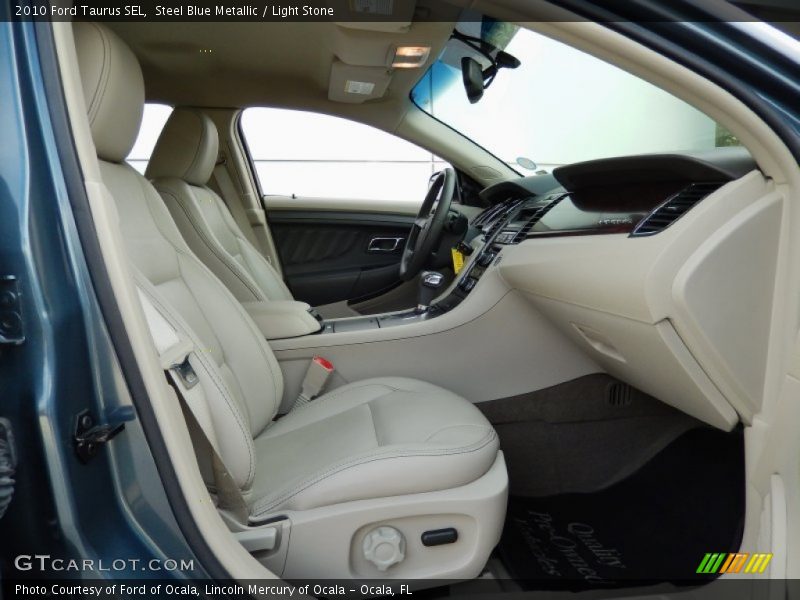 Steel Blue Metallic / Light Stone 2010 Ford Taurus SEL