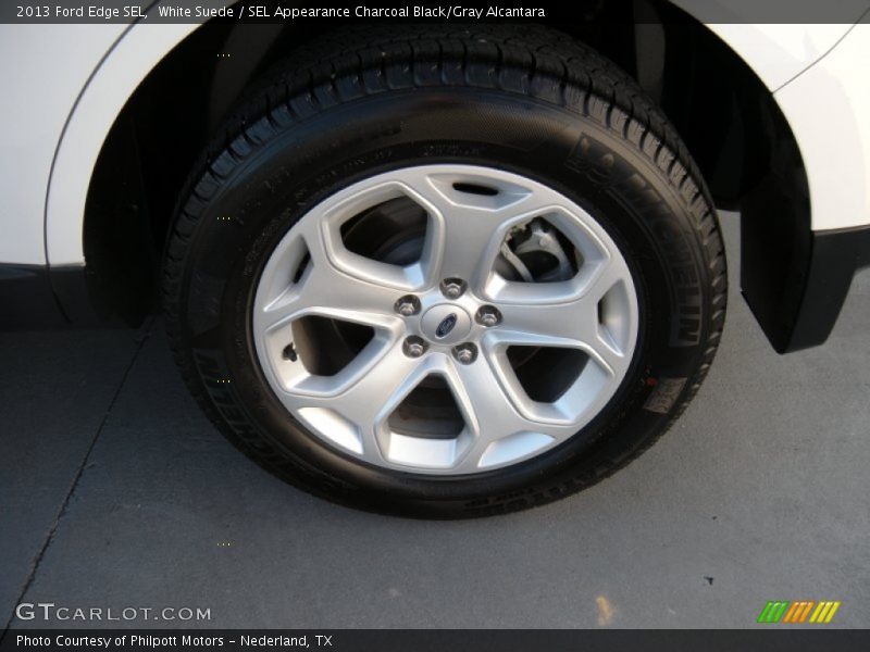 White Suede / SEL Appearance Charcoal Black/Gray Alcantara 2013 Ford Edge SEL