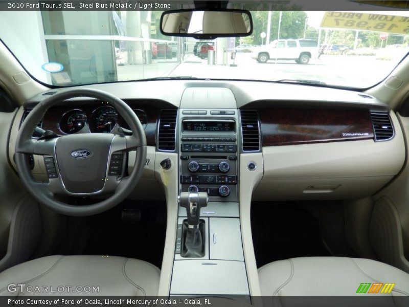 Steel Blue Metallic / Light Stone 2010 Ford Taurus SEL