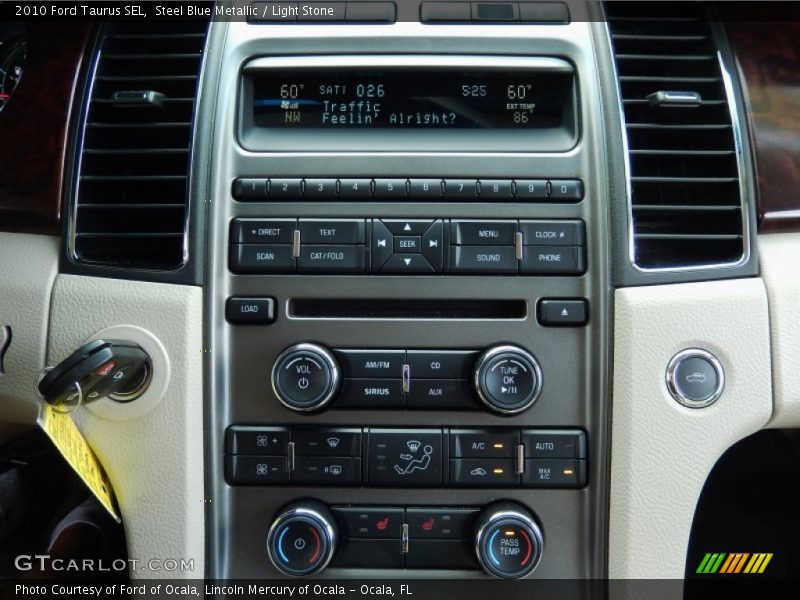 Steel Blue Metallic / Light Stone 2010 Ford Taurus SEL