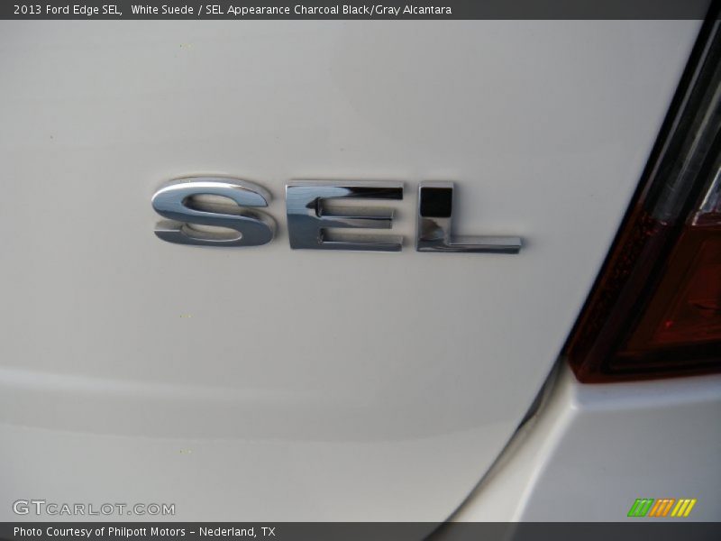 White Suede / SEL Appearance Charcoal Black/Gray Alcantara 2013 Ford Edge SEL